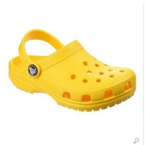 NWOT Kids CROCS - Lemon Yellow, Size 8